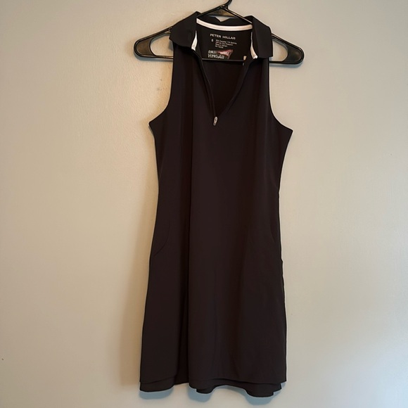 PETER MILLAR Golf Dress, SPF 50+, black, size S, lined, PGA Licensed Product,NWT - Picture 1 of 12